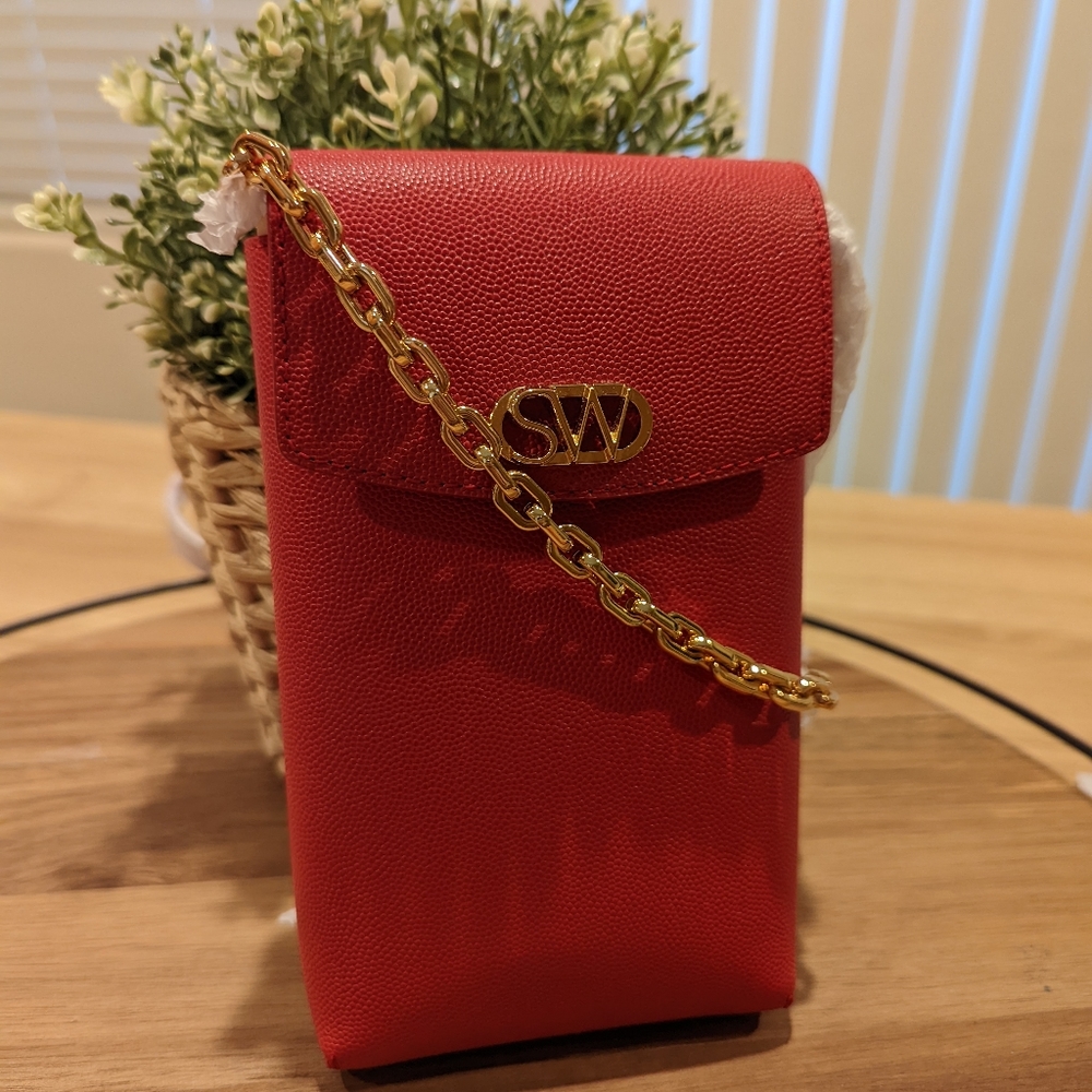 Stewart Weitzman Red Marsh crossbody bag